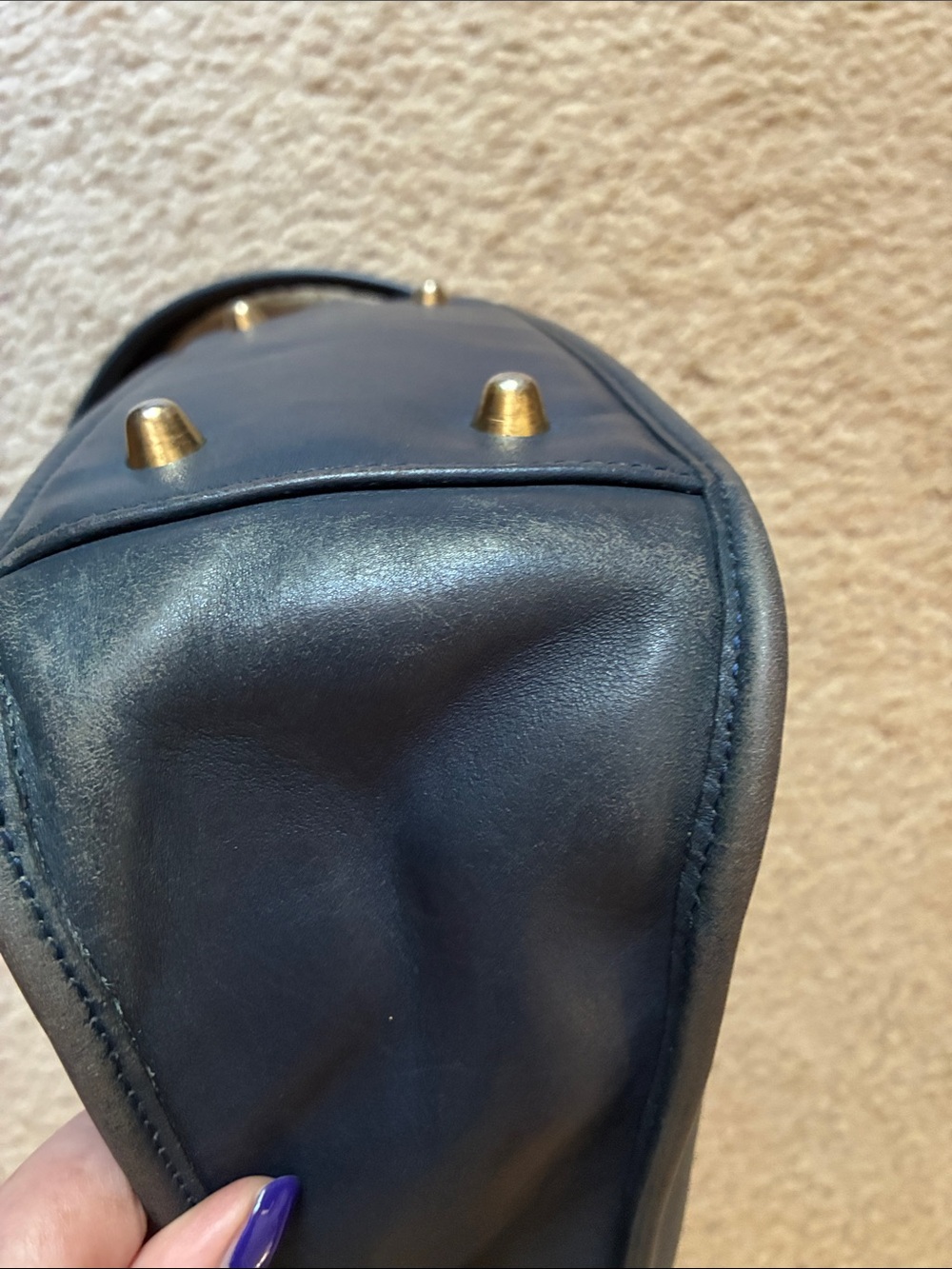 Vintage Coach Navy Blue bag - Picture 8 of 13